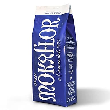 Mokaflor Blu 50/50 Whole Bean Coffee 2.2lb/1kg - Image 1