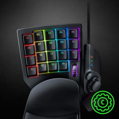Razer Tartarus V2 Gaming Keypad: Mecha Membrane Key Switches - One Handed Keyboard - 32 Programmable Keys - Customizable Chroma RGB Lighting - Programmable Macros - Snap Tap - Black (Renewed) - Image 6