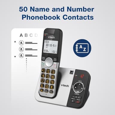 VTech VG232 Cordless Phone with Answering Machine - with Large Display Full-Duplex Speakerphone Caller ID/Call Waiting Last 10 Number Redial - Image 13