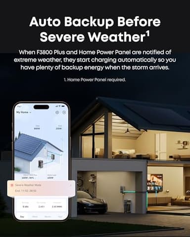 Anker SOLIX F3800 Plus Portable Power Station (Upgraded Version) and BP3800 Expansion Battery with 400W Solar Panel, 7.68kWh, 3200W Solar Input, Generators for Home Use, For Power Outages, Emergencies - Image 6
