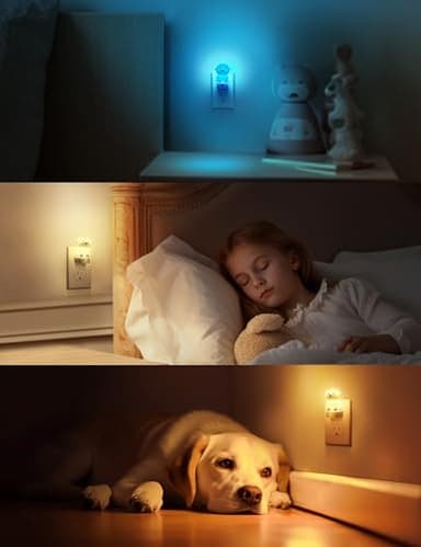 L LOHAS LED Plug in Night Light for Kids, 3D Cute Puppy Night Lights with Dusk to Dawn Sensor, RGB+Soft White 3000K Dog Night Light, Christmas Birthday Gift Nightlight for Kids, Room Decor - Image 6