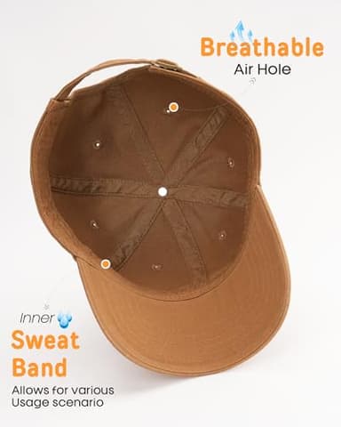 FURTALK Toddler Baseball Hat Kids Boys Girls Adjustable Washed Cotton Baseball Cap with Ponytail - Image 7