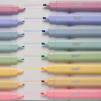 BLIEVE- Aesthetic Bible Highlighters No Bleed Through Assorted Colors, Cute Highlighter Dual Tip For Journaling Supplies And School Accessories, Bible Highlighters And Pens No Bleed (CANDY) - Image 2