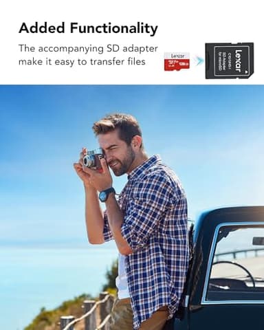 Lexar E-Series 128GB Micro SD Card 2 Pack, microSDXC UHS-I Flash Memory Card with Adapter, 100MB/s, C10, U3, A1, V30, Full HD, 4K UHD, High Speed TF Card - Image 7