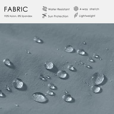 Willit Women's 10" Hiking Cargo Shorts Stretch Golf Active Long Shorts Quick Dry Outdoor Summer Shorts Utility Blue M - Image 5