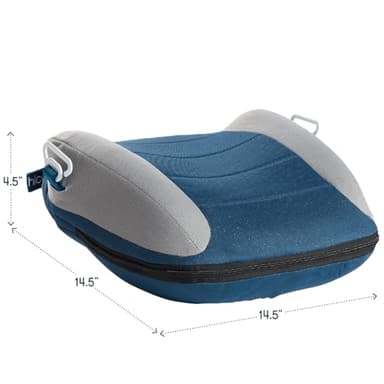 Hiccapop UberBoost Inflatable Booster Car Seat | Travel Booster Car Seat | Portable Booster Seat for Toddlers, Kids, Child (Navy/Gray) - Image 7