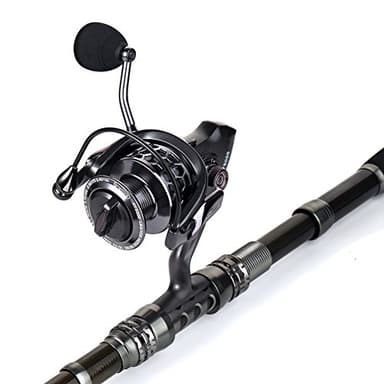 Sougayilang Fishing Rod Combos with Telescopic Fishing Pole Spinning Reels Fishing Carrier Bag for Travel Saltwater Freshwater Fishing-2.4M/7.87FT - Image 5