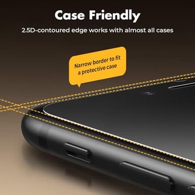 UNBREAKcable Shatterproof Tempered Glass Screen Protector for iPhone SE 2022/SE 2020, iPhone 8/7 [3-Pack] [99.99% HD Clear] [Easy Installation Frame] [9H Hardness][Bubble Free] for Apple 4.7'' - Image 5