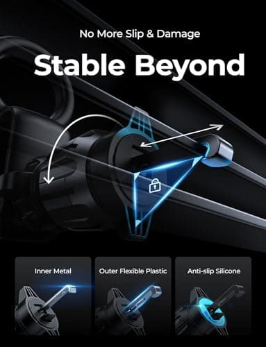 LISEN Fits iPhone 16 15 MagSafe Car Mount - [30 Super Magnets] Magnetic Car Phone Mount, Air Vent Cell Phone Holder, Automobile Car Phone Hold for iPhone 16 15 14 13 12 Pro Max Plus - Image 6