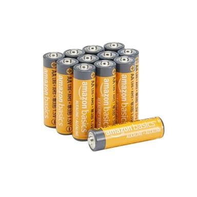 Amazon Basics 12-Pack AA Alkaline Batteries, 1.5 Volt, Long Lasting Power - Image 1