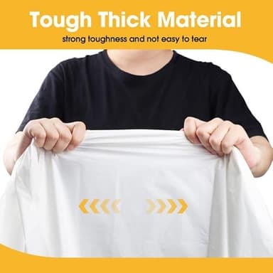 Niuara White Plastic Table Cloth - 4 Pack 84" Round Disposable Tablecloths for Round Tables, Waterproof Table Cover for Holiday Parties & Gatherings - Image 7