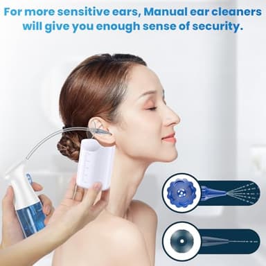 Ear Wax Removal, Ear Cleaner, Ear Wax Removal Kit, FSA Eligible Items Only List, Manual Ear Irrigation Flushing System, Safe and Effective to Clean Ear Built Up Wax - Image 2