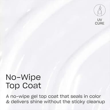 OPI GELement No-Wipe Top Coat | LED Cure Gel Nail Polish | DIY Salon Quality Gel Manicure | Vegan Formula, Durable Wear with High Shine Finish | 0.3 Fl Oz. - Image 2