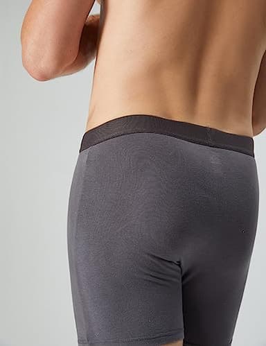 Natural Feelings Boxer Briefs Mens Underwear Men Pack Soft Cotton Open Fly Underwear Medium - Image 4