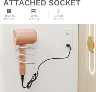 DWVO 46'' Glass Top Makeup Vanity with 10 Drawers, Vanity Desk Set with Large LED Mirror, Built-in Charging Station & Cushioned Storage Chair, Dressing Table with 3-Color Light Modes, Cream White - Image 4