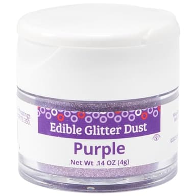 DecoPac Edible Glitter Dust | Purple | Edible Sparkle Powder For Cake Decorating, Cakes, Cupcakes, Cookies, and Donuts - 4g - Image 1