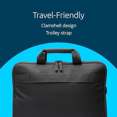 Kensington 16 Carrying Case, Clamshell, Side Pocket, Padded Shoulder Straps, for 15.6 inch-16 inch Laptop (K60390WW), Black - Image 4