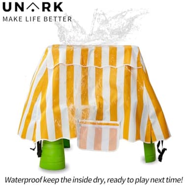 UNARK Water Table Cover with Toy Storage Bag,Kids Water Table Cover for Water Table,Water Table Accessories for Toddlers 1-3,Waterproof Protective Covers for Toddler Outdoor Toys(Yellow) - Image 7