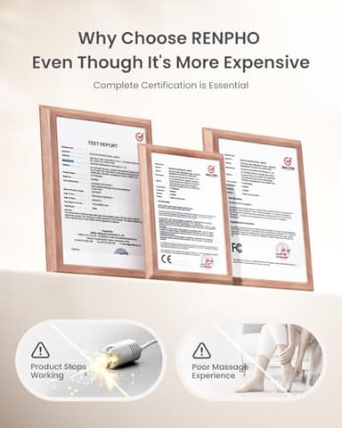 RENPHO Foot Massager Machine with Heat [2026 Upgraded], Shiatsu Foot Massager for Plantar Fasciitis, Birthday Gifts for Women, Wireless Control, FSA Eligible HSA Store Eligible, 2026 New Upgraded, BK - Image 7