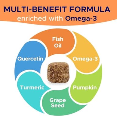 Dog Allergy Relief Chews — Itch Relief Skin & Coat Supplement: No Fillers, Just Flavor - Itchy Skin Relief Treatment w/Omega 3 Fish Oil - Itching & Paw Licking, Dry Skin & Hot Spots -Made in USA-180Ct - Image 3