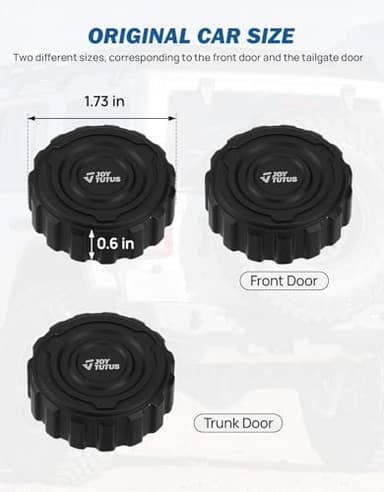 JOYTUTUS Key Hole Cover Compatible with 2018-2025 Wrangler JL JLU & Gladiator JT, Metal Door Lock Trim Cover, Adsorption Door Lock Protector Exterior Accessories - Image 2