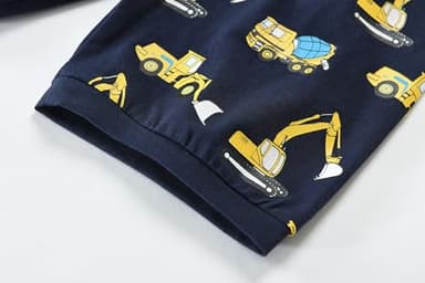 Little Hand Construction Truck Boys 4 Pieces Pajamas Sets Cotton Pjs Children Sleepwear Bulldozer Toddler Jammies 4t - Image 7