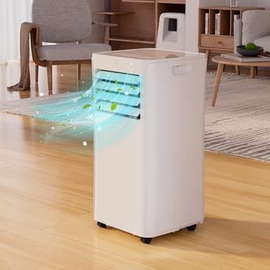 Cooblus Portable Air Conditioners up to 550 Sq.Ft,12000BTU Portable Ac with Remote Control,Air Conditioner for Rooms,Bedroom,living room,Sun room,Garage White - Image 7
