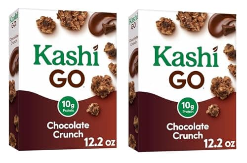Generic.Kashi.Go - Cold Breakfast Cereal - Vegan Protein - Chocolate Crunch - 12.2 Oz Box - Pack of 2 - Image 1