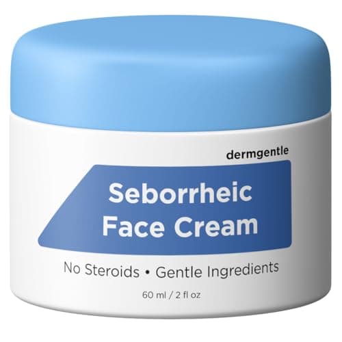 Seborrheic Dermatitis Face Cream - Skin Rejuvenation and Barrier Repair with MCT Oil, Squalane - Moisturizing Face, Scalp and Body Cream for Sensitive Skin Seb Derm - No Steroids for Lasting Results - Image 1