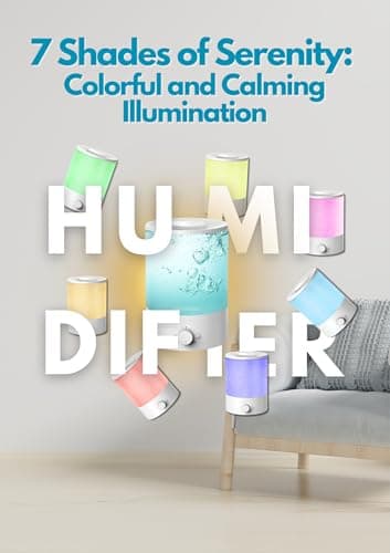 MegaWise Topfill 7-colour Night light humidifier for Kid bedroom with 3.5L Large Capacity, No leakage Design Fine Mist Output Auto Shutoff, Essential Oil Safe Tank - Image 3