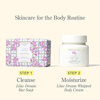 Beekman 1802 Lilac Dream Whipped Body Cream - 8 oz - Moisturizes, Soothes & Softens - With Coconut Oil and Mango Seed Butter - No Irritation - Good for Sensitive Skin - Image 6