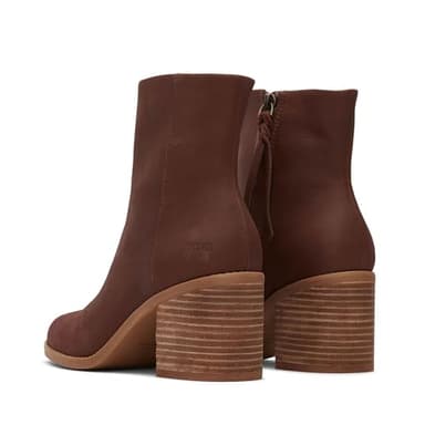 TOMS Women's Evelyn Ankle Boot, Chestnut Leather, 11 - Image 6
