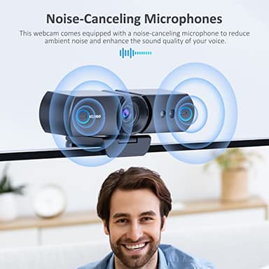NexiGo HelloCam, 1080P Webcam with Windows Hello, True Privacy, Automatic Electronic Shutter, Computer Camera, Microphone, Facial Enhancement, HD USB Web Cam - Image 7