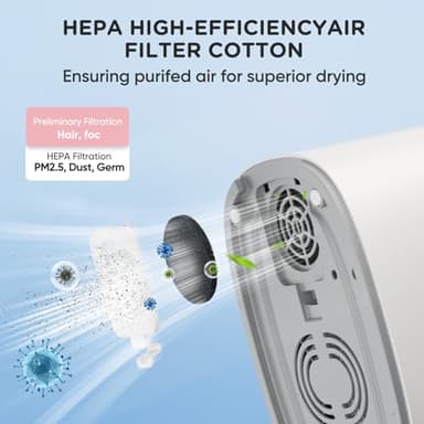 Bottle Sterilizer and Dryer, HIYAKOI Electric Steam Baby Bottle Sterilizer and Dryer, All-in-One Sterilizer 2 Layers Large for Baby Bottles, Parts & Other Newborn Essentials - HEPA Filtration - Image 8