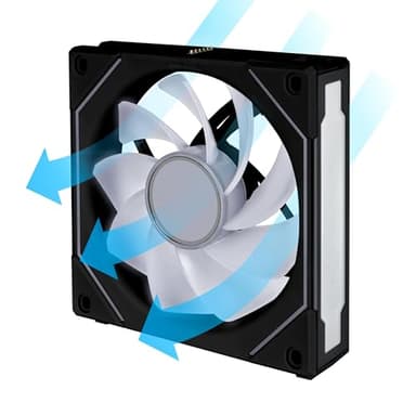 Lian Li UNI Fan SL-Infinity 120 - Triple Pack (Reverse Blade) ARGB Fan-Daisy-Chain Design-Infinity Mirror-Cable Management-Customizable Lighting Effects w/Controller- Black (12RSLIN3B) - Image 9