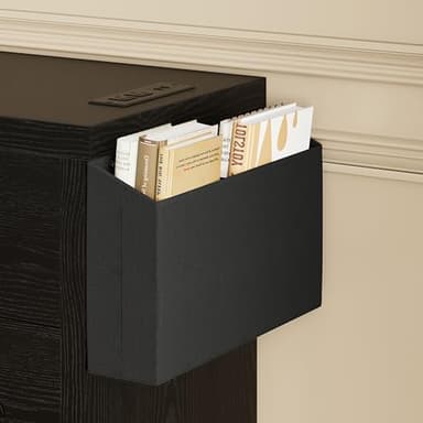 LIKIMIO Dresser for Bedroom 6 Drawer with Charging Station, TV Stand Storage Chest of Drawers for Living Room Hallway Entryway, MDF Board, 59 Inches Black - Image 6