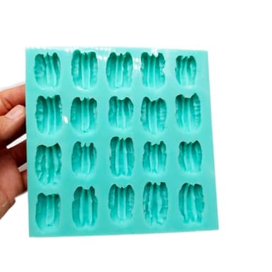 Pecan silicone mold, Multi cavity pecan silicone molds wax melts molds, Realistic pecans silicone mold NS015 - Image 4