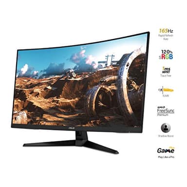 ASUS TUF Gaming VG328H1B 32” Curved Monitor, 1080P Full HD, 165Hz (Supports 144Hz), Extreme Low Motion Blur, Adaptive-sync, FreeSync Premium, 1ms, Eye Care, HDMI D-Sub - Image 2
