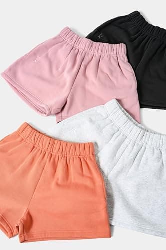 Kamo Fitness CozyTec Sweat Shorts Women High Waisted Lounge Comfy Casual Cotton Shorts with Pockets - Image 4