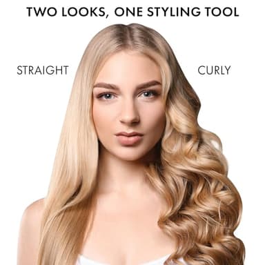 HOT TOOLS Pro Artist Protect & Style CurlStraight Styler | 2-in-1 Easy-to-Use, Use as Curling Iron, Flat Iron, or a Wand for Styling Curly or Straight Hair, 1 ¼" Curling Iron - Image 2
