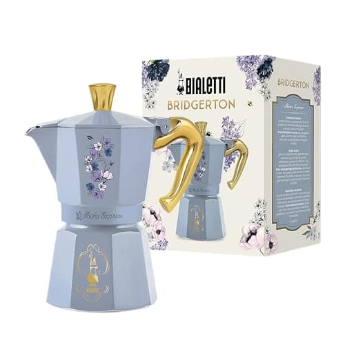 Bialetti – Moka Express Bridgerton: Iconic stovetop Espresso Maker – Official Netflix License, 6 Cups (6 oz.), Aluminum - Image 1