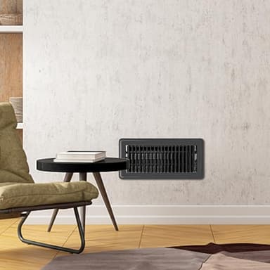 Gmurnai 4x10 Floor Vents Heavy Duty Floor Registers, Floor Air Vent Covers 4 X 10 for Home Floor Wall Ceiling, Rust Proof Finish Registers Grilles & Vents (8, Black, 4x10 Inches) - Image 7