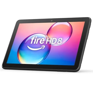 Amazon Fire HD 8 tablet (newest model), 8” HD Display, 3GB memory, 32GB, designed for portable entertainment, Black, without lockscreen ads - Image 1