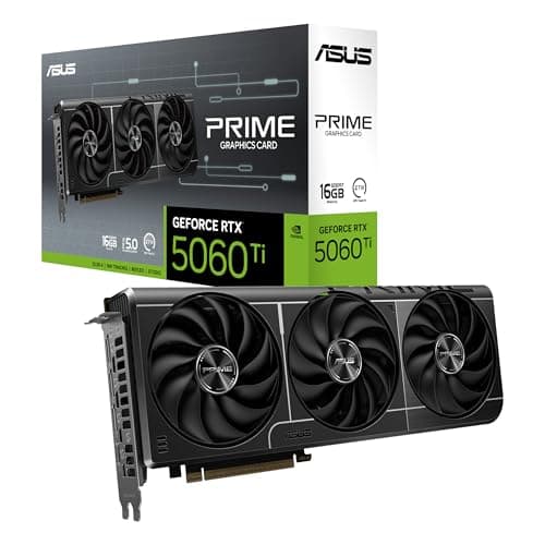 ASUS The SFF-Ready Prime GeForce RTX™ 5060 Ti 16GB GDDR7 Graphics Card (PCIe® 5.0, 16GB GDDR7, HDMI®/DP 2.1, 2.5-Slot, Axial-tech Fans, Dual BIOS) - Image 1