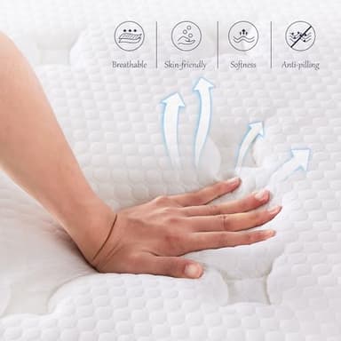 Vaobyk Full Size Mattress, 10 Inch Memory Foam Hybrid Mattress in a Box with Pocket Springs, Pressure Relief & Motion Isolation, CertiPUR-US Certified - Image 2