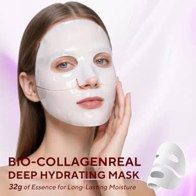 Nityrliv Bio-Collagen Real Deep Mask, 4 Pack Overnight Hydrating Face Mask for All Skin Types,Original Hydrating Collagen Face Mask - Image 2