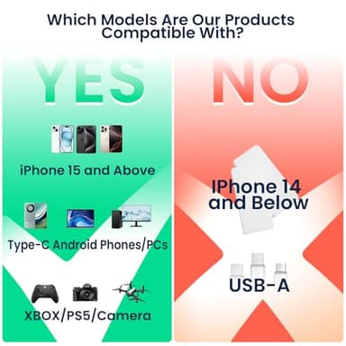 IGIERA 1TB Magnetic Portable SSD, External Solid State Drives with USB-C 3.2 Gen 2x2, Speed Up to 2000MB/s, Compact & Durable, Compatible with iPhone 15/16 Series and Other USB-C Devices, Pink - Image 2