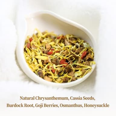 FullChea - Chrysanthemum Cassia Seed Tea, 30 Teabags, 5g/bag - Burdock Root, Goji Berries, Osmanthus, Honeysuckle Combination Herbal Tea - Image 2