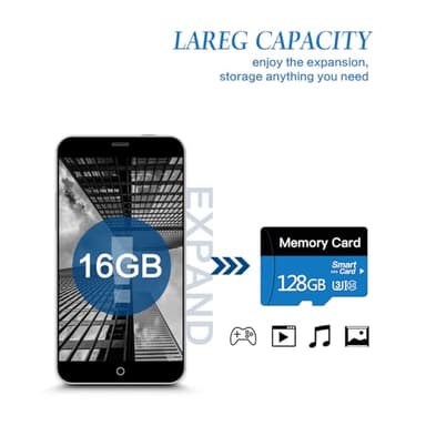 2 Pack 128 GB Micro Memory Card with Adapter, TF Memory Card Class 10, Mini Memory sd Card for Camera/Smartphone/Tablet/Drone (Blue 128GB*2) - Image 5