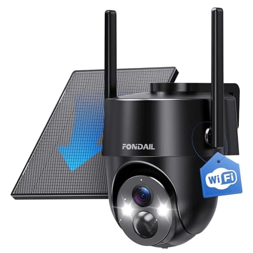 Solar Security Cameras Wireless Outdoor, 2K 360° View Solar Powered WiFi 3MP Security Camera for Home Security with Color Night Vision, PIR Detection, 2-Way Audio, Motion Alert, Easier to use